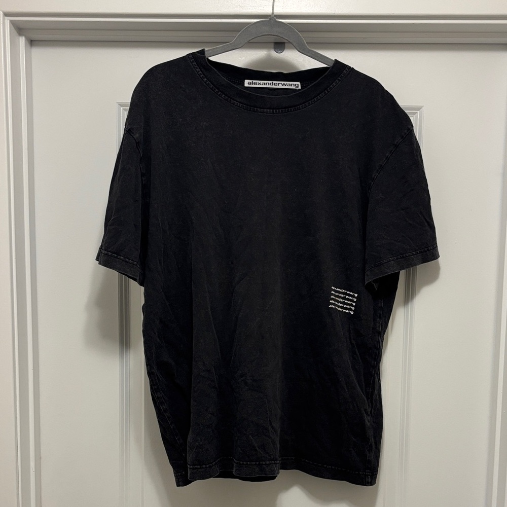 Alexander Wang Charcoal Men's t shirt  gray black soft xl